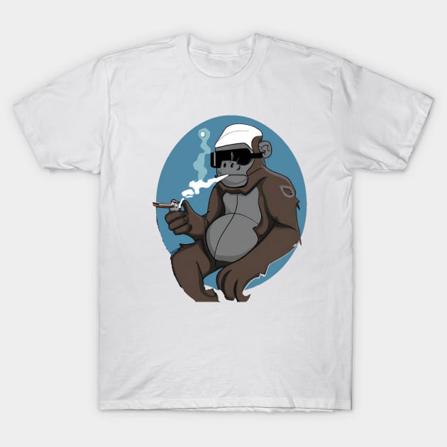 Cool monkey art T-Shirt by IOANNISSKEVAS